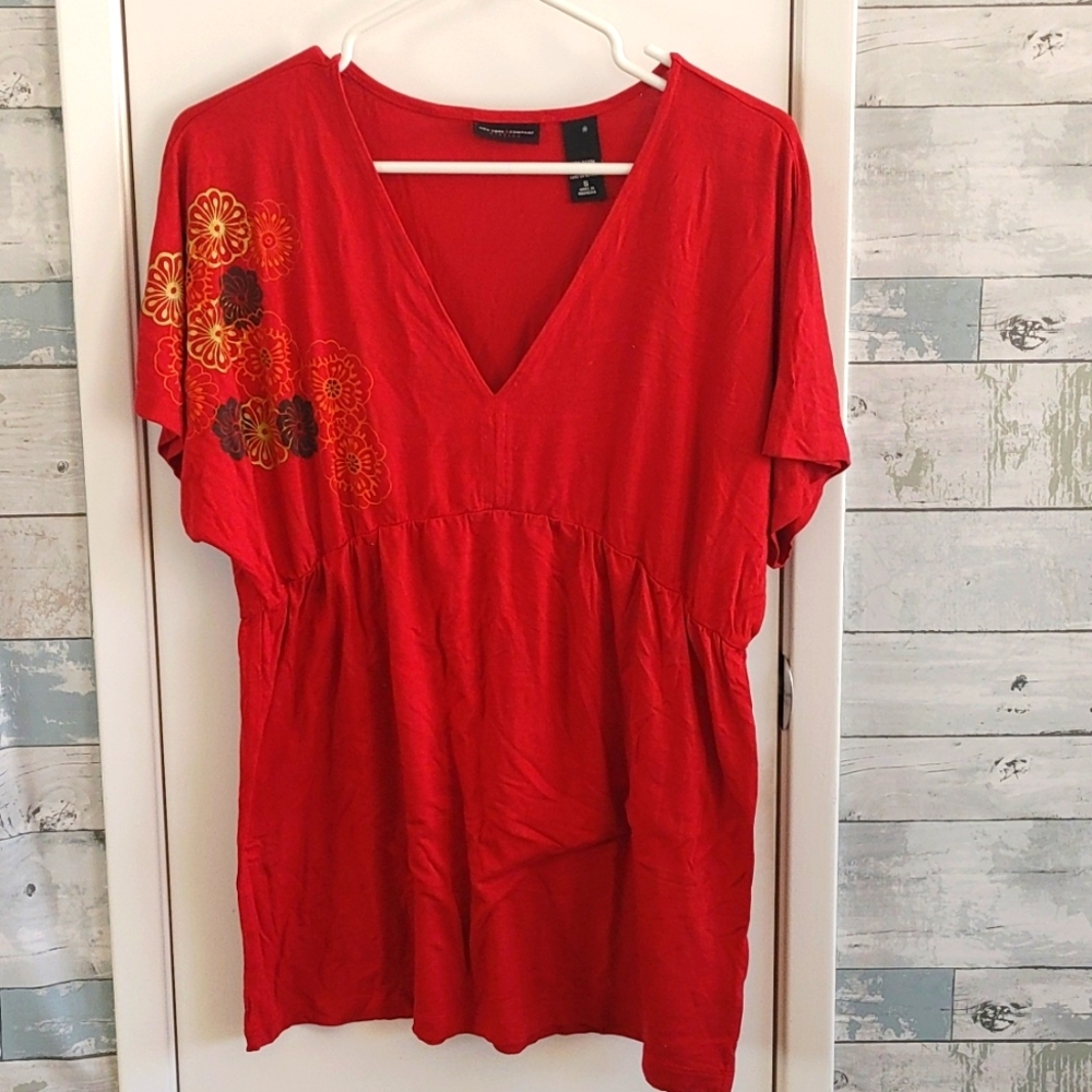New York and Company Small Red Blouse